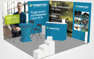 Tribotec på elektronikmessen i Göteborg, Åby Arena stand A:03