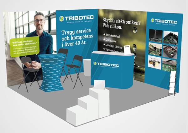 Tribotec på elektronikmessen i Göteborg, Åby Arena stand A:03