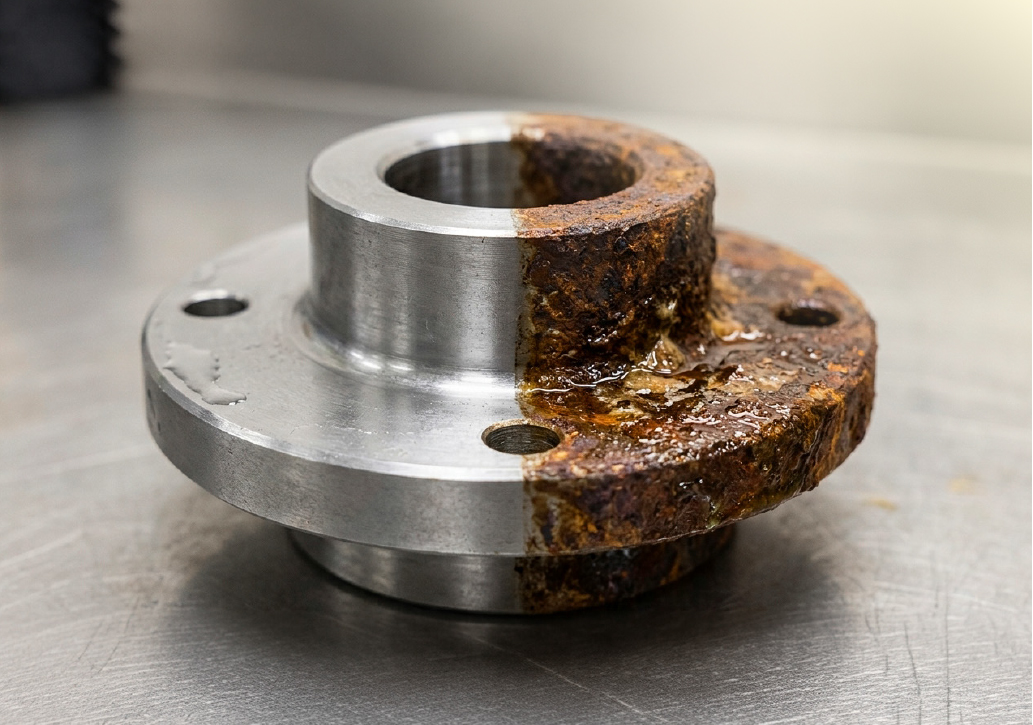 Rostborttagning på utrustning och komponenter av metall