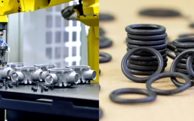 O-rings lubricated with NSF-approved silicone oil OKS 1035/1 and used in production in factories and industry.